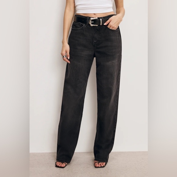 NWT Good American 90s Relaxed Mid Rise Jean - Picture 1 of 10